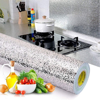 Kitchen Oil Proof Sticker Aluminum Foil Self-Adhesive Contact Paper