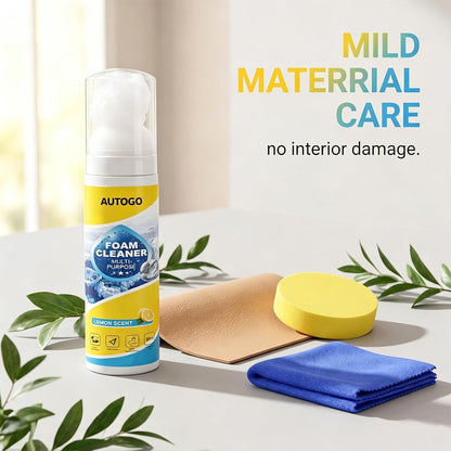 4-in-1 Foam Cleaner Spray for Car & Home with Sponge
