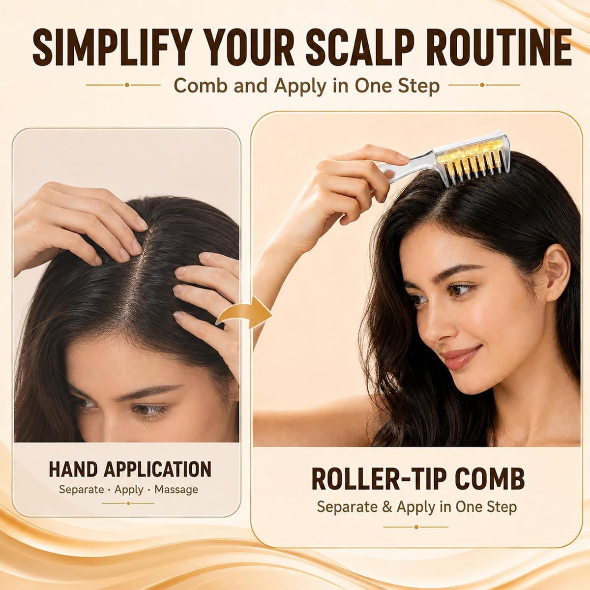 Hair Oil Applicator Comb