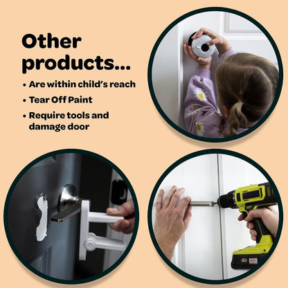 Snap-On Childproof Door Lock