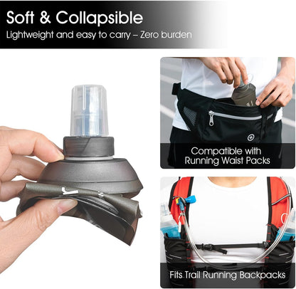 500ml Foldable TPU Material Soft Flask - BPA-Free, Lightweight