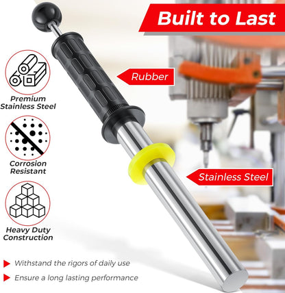 Magnetic Pickup Tool with Quick Release Handle Metal Chip Collector Wand