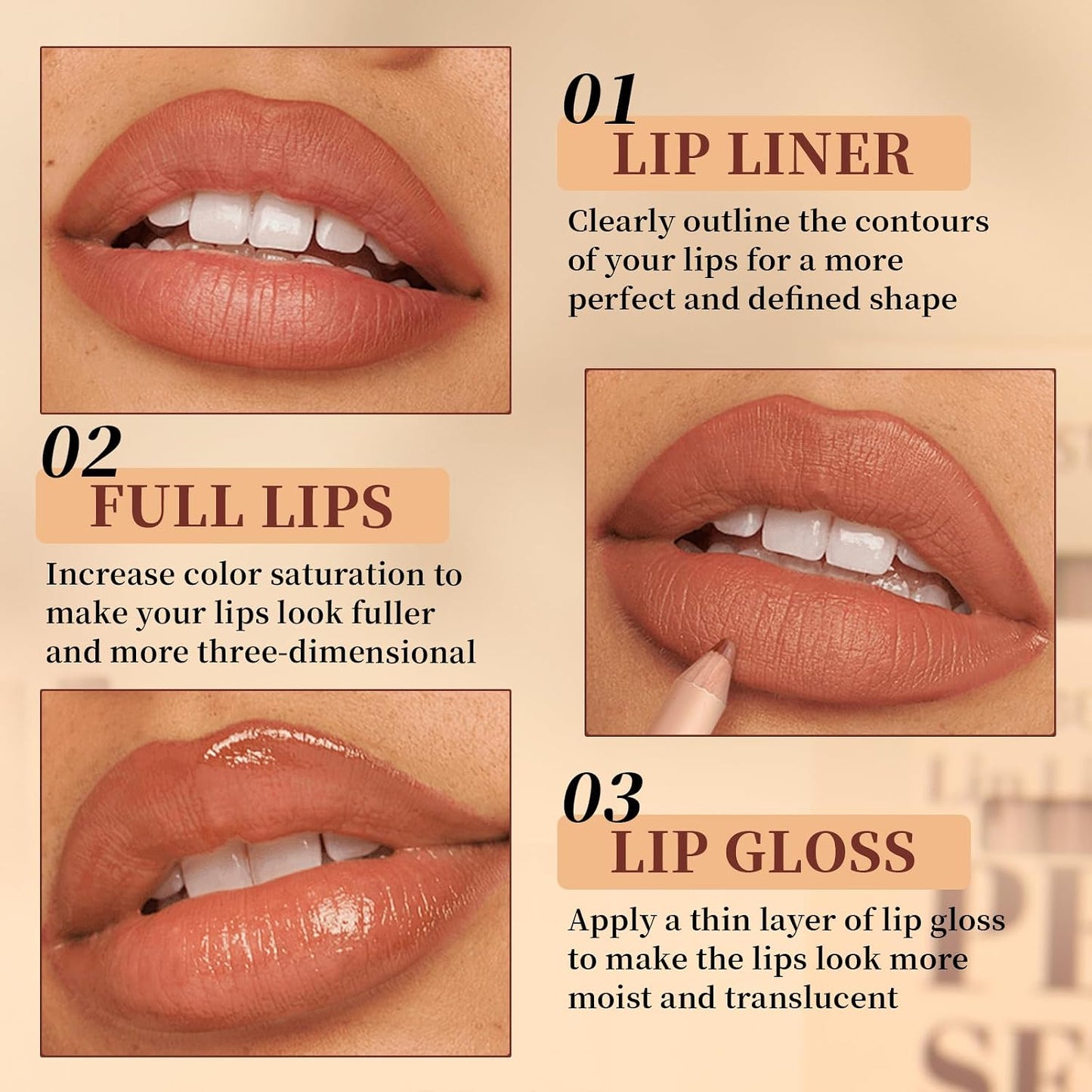 12-Color Ultra-Fine Lip Liner Set – Smooth Texture, Long-Lasting, Highly Pigmented
