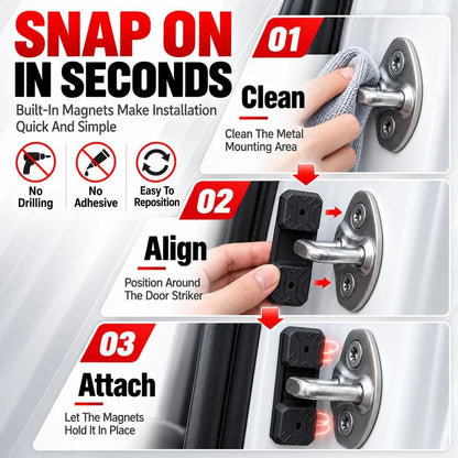 4Pcs Magnetic Silicone Door Latch Covers