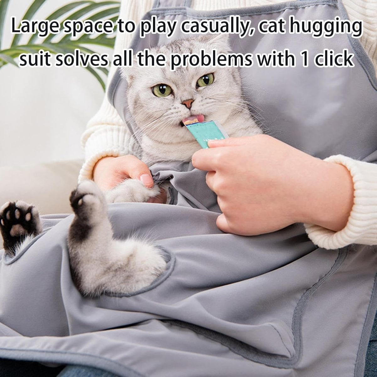 Cat Carrier Apron With Leg Holes, Adjustable Cat Carrier Apron, Cat Sleeping Bag