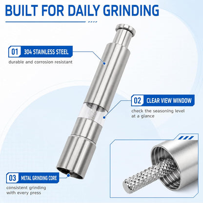 Salt And Pepper Grinder For Black Pepper,Spice And Salt