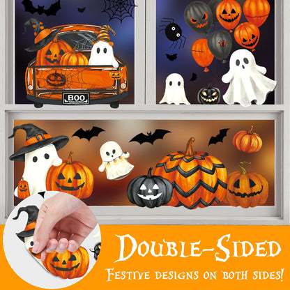 Halloween Electrostatic Decorative Stickers-6 Pcs