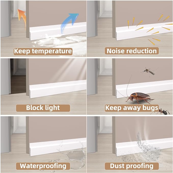 3M /Set Household Door Bottom Draft Stopper – Sealing Strip