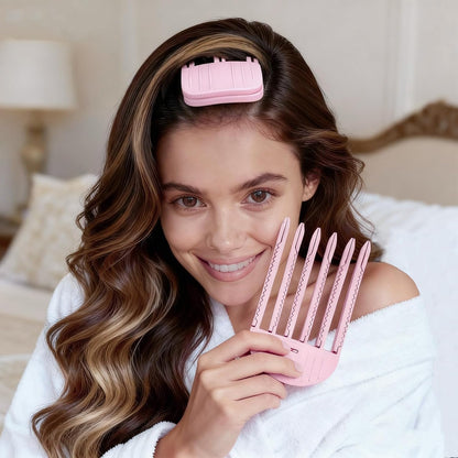 2Pack 3-and-6 Teeth Root Lift Volumizing Comb for Curl Enhancement & Fluffy Fuller Locks