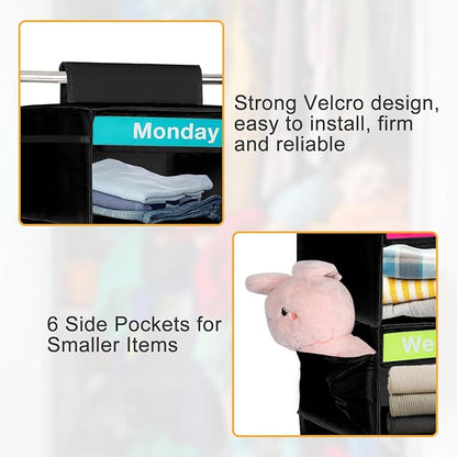 Clothing Storage Rack - 5-Tier Design - With Monday To Friday Labels