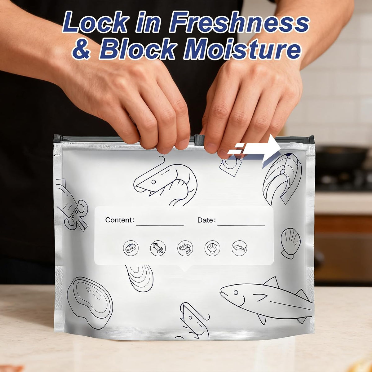 30 Pcs Reusable Aluminum Foil Storage Bags