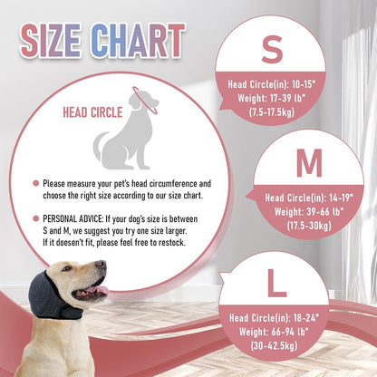 Multifunctional Dog Calming Hood And Ear Protector