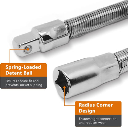 Flexible Socket Extension Bar Joint Head Post Connecting Link Shaft Drive Adapter