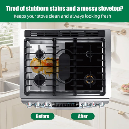 2-Pack Gas Stove Protective Cover - Heat Resistant To Prevent Oil Stains