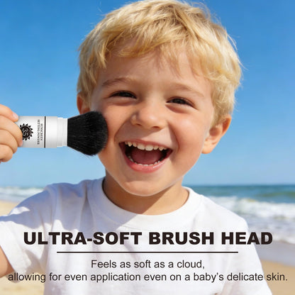 Sunscreen Setting Powder SPF 35, Mineral Brush Powder for Face & Scalp