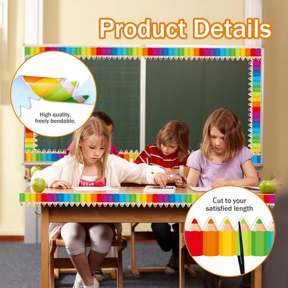 Colorful Pencil Bulletin Board Borders