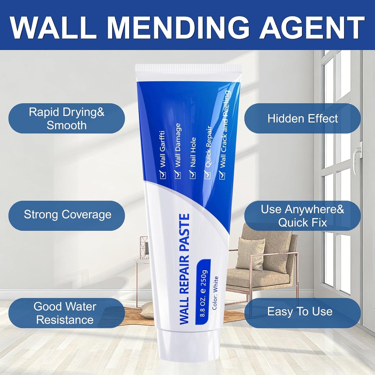 Wall Repair Paste – Wall Repair Kit With Scraper