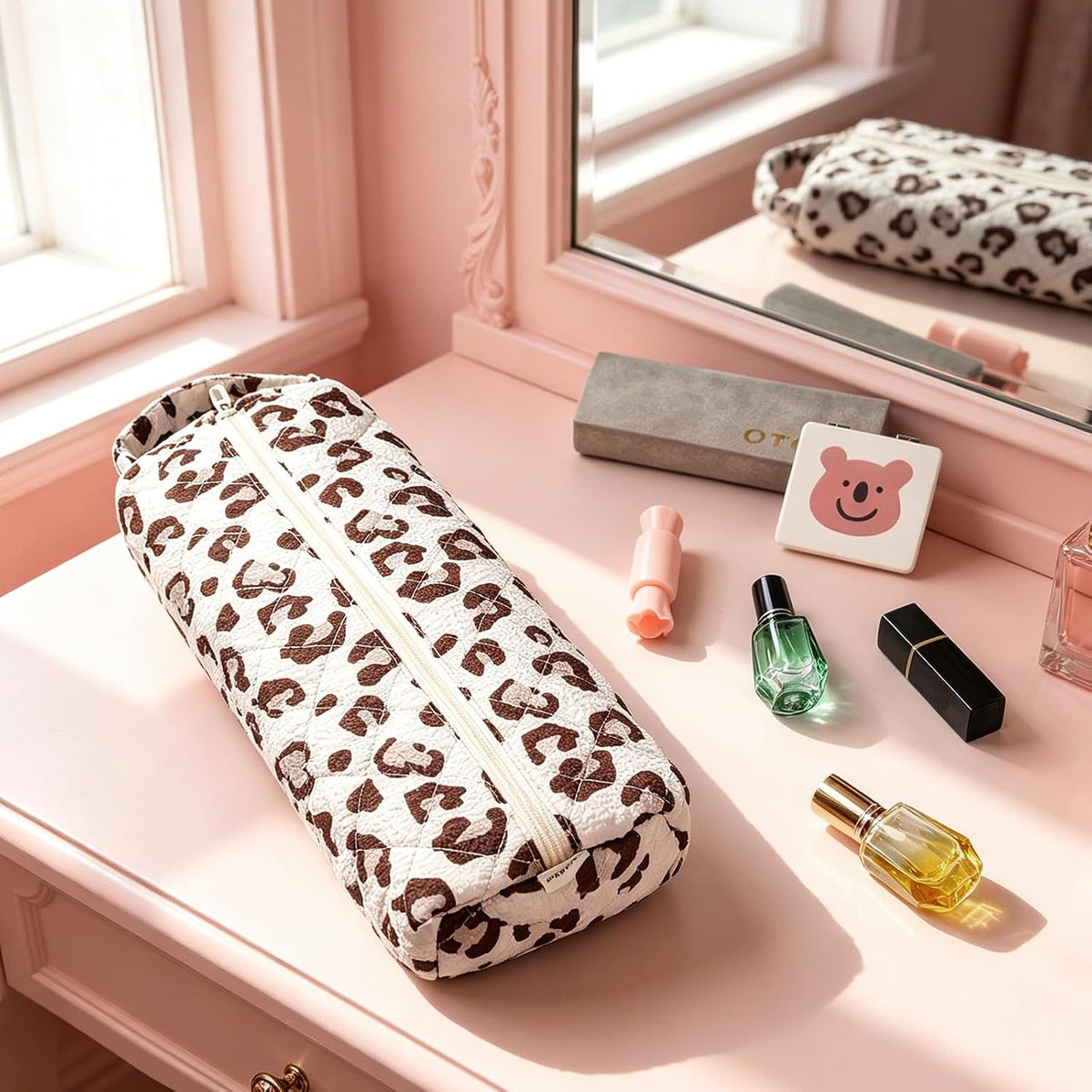 Leopard Print Portable Travel Bag