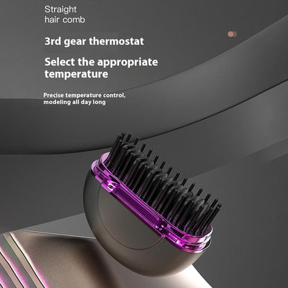 Rechargeable Portable Hair Straightener – 3-Level Temperature Adjustment