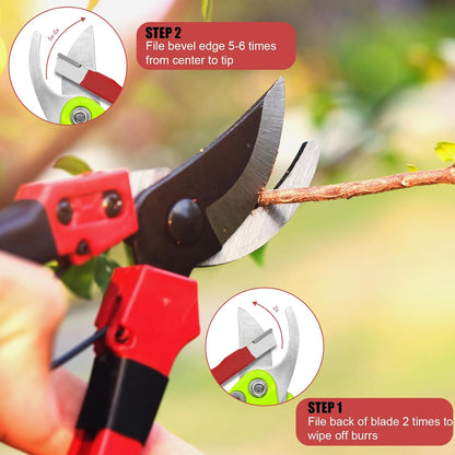 4 Pcs High-Quality Tungsten Steel Gardening Tool Sharpener
