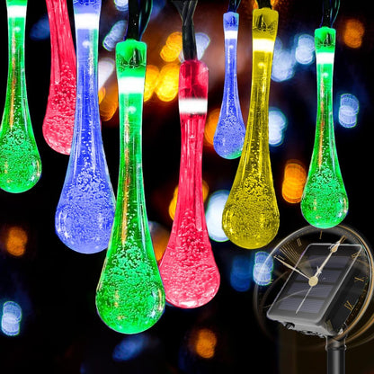 Multicolor Water Drop Fairy Lights for Halloween Christmas