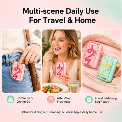 Portable Push-Button Automatic Floss Dispenser