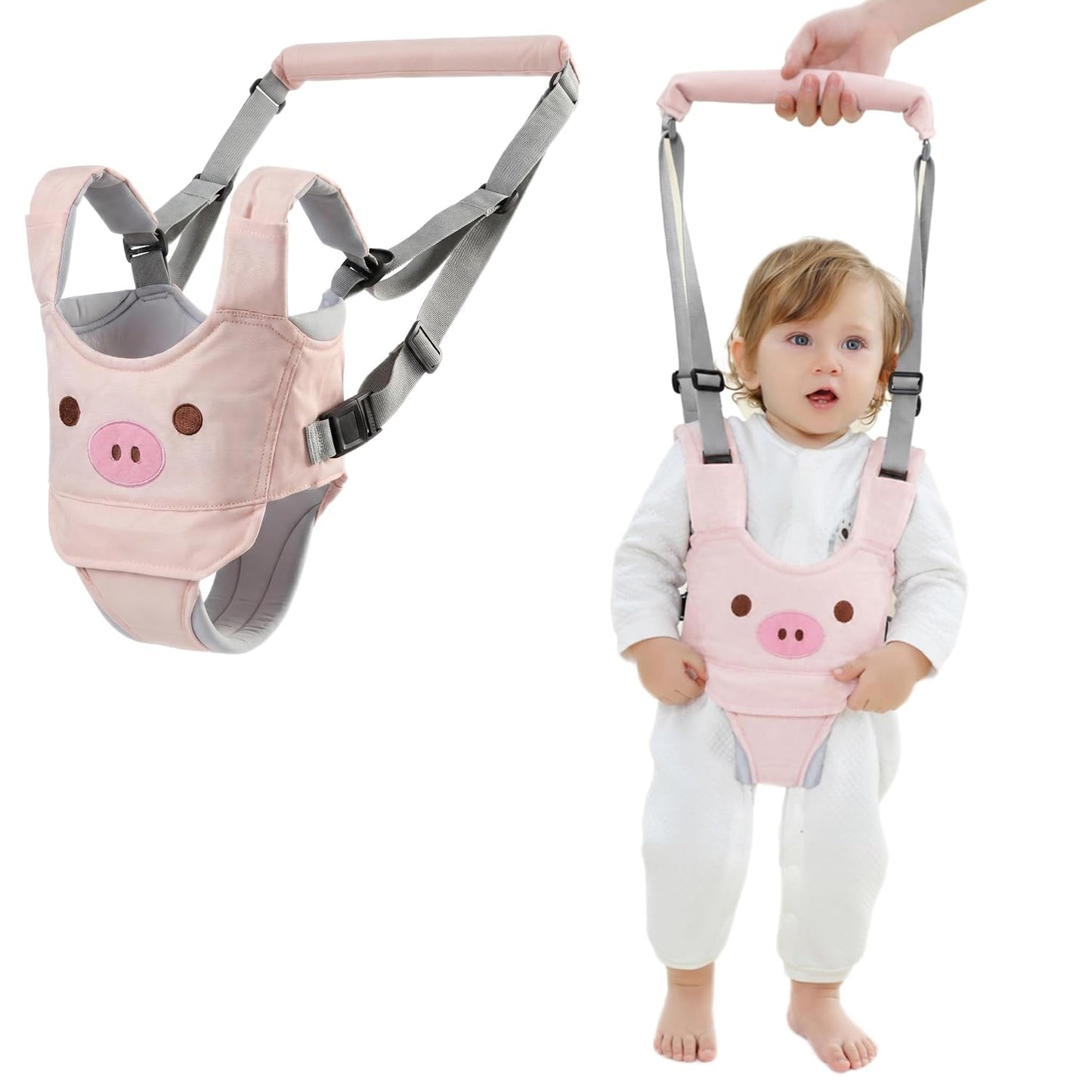 Adjustable Handheld Baby Walker Safety Stand and Walk Baby Walking Helper