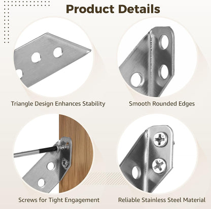 Stainless Steel Angle Corner Brackets