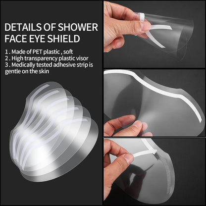 50 Pcs Shower Face Shield Disposable Eye Shield