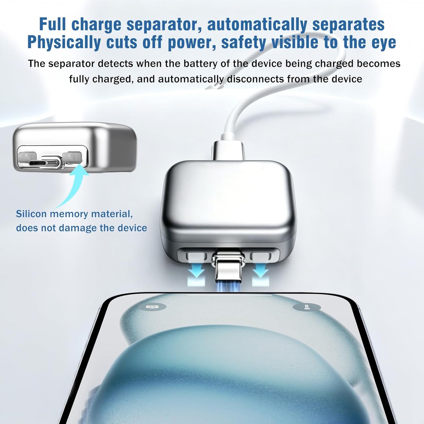 140w Type-C Auto Cut-Off Charger Protector with AI Full-Charge Disconnect