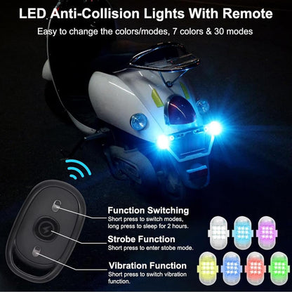 Wireless Remote Control Anti-Collision LED Strobe Lights Kit