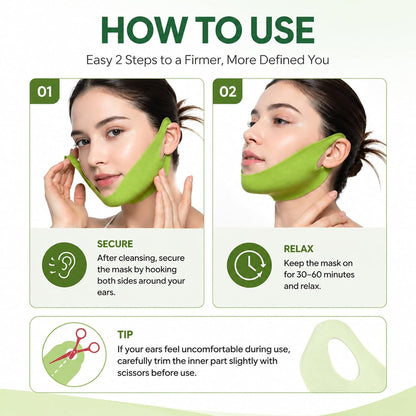Double Chin And Jawline Lifting Mask - Reduces Facial Puffiness