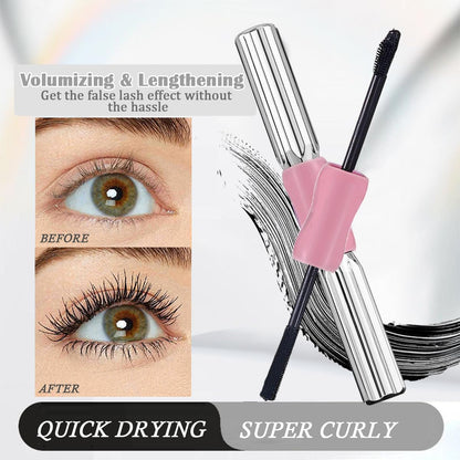 Double-Ended Waterproof Mascara, Smudge-Resistant Curling Primer-2 Pack