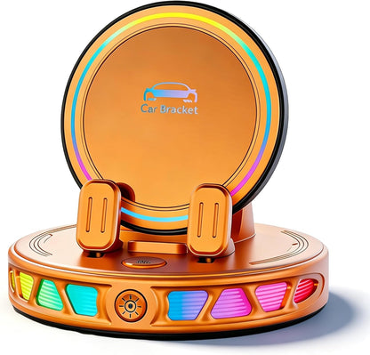 Electric Magnetic Wireless Charging Car Phone Mount with RGB Ambient Light