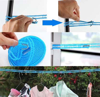 3-Pack Of Windproof Nylon Clotheslines
