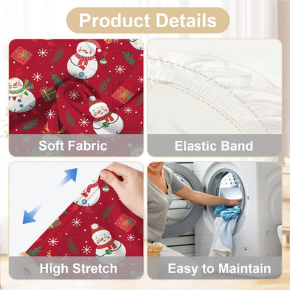 Christmas-Themed Stretchy, Washable Dining Chair Cover
