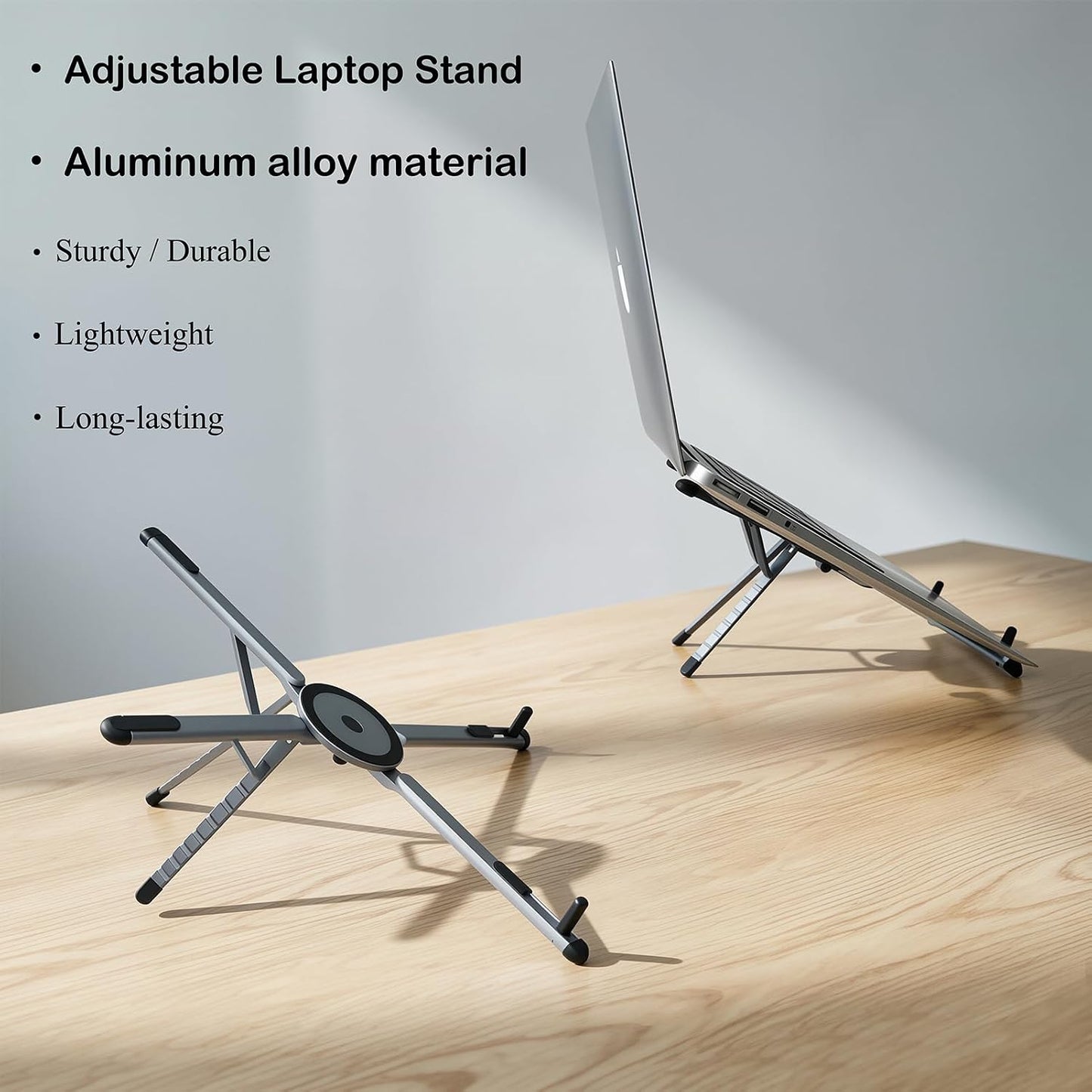 3-in-1 Foldable Magnetic Stand for Laptop, Tablet & Phone