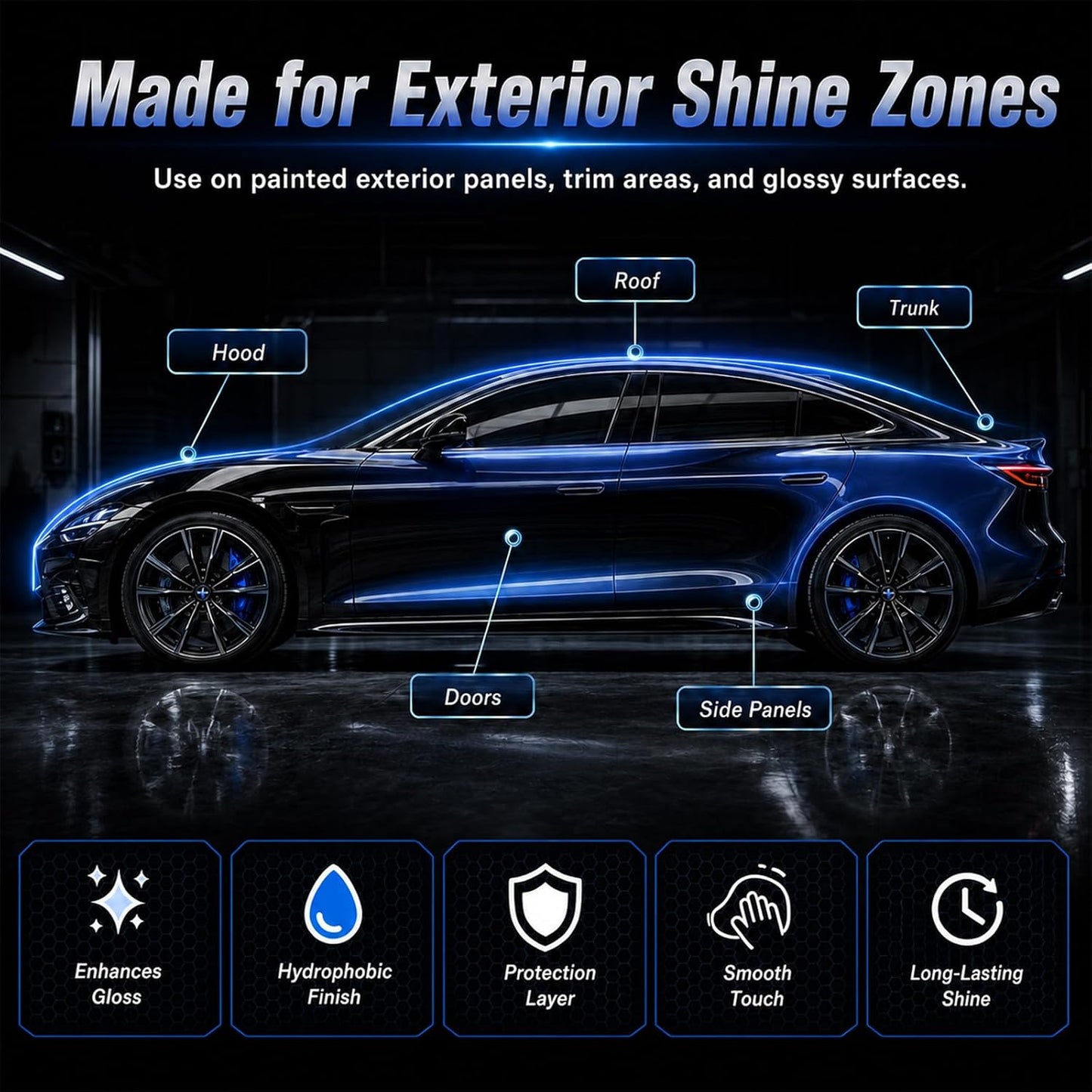Coating Agent Set for Window Glass, Wheels, Trim,with Towel