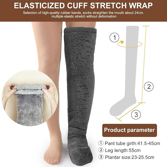 Fuzzy Socks Plush Warmth Long Socks