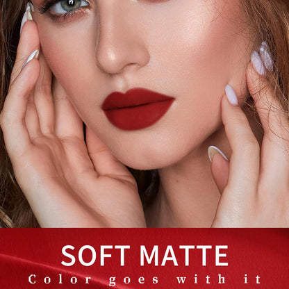 2-in-1 Matte Lipstick & Lip Gloss 3-Piece Set – Matte Finish