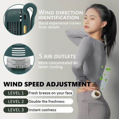360° Rotatable Portable Mini Clip-on Fan