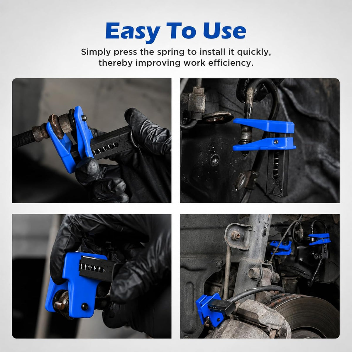 4-Count Car Brake Oil Pipe Plug & Nozzle Clamp,  Oil Change Accessory Kit