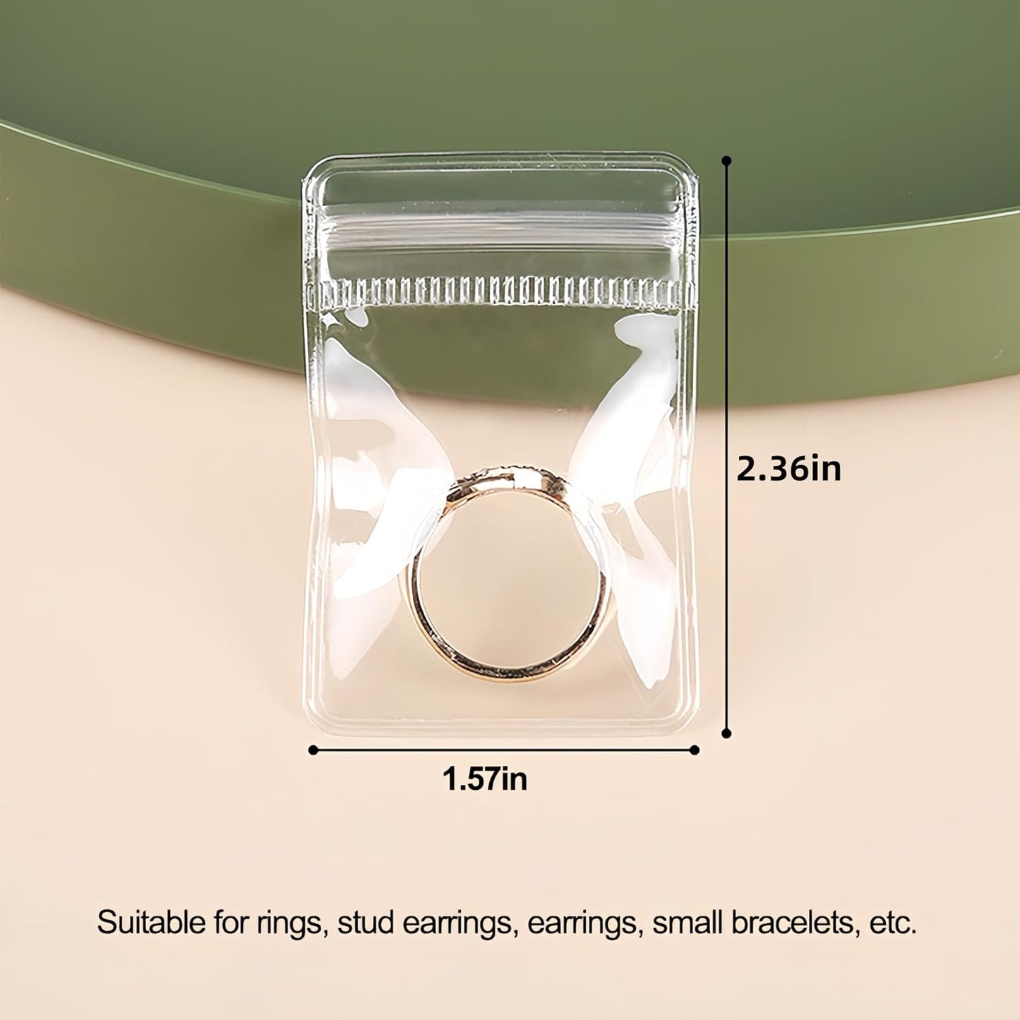 Clear Plastic Jewelry Thick Self Sealing PVC Bags