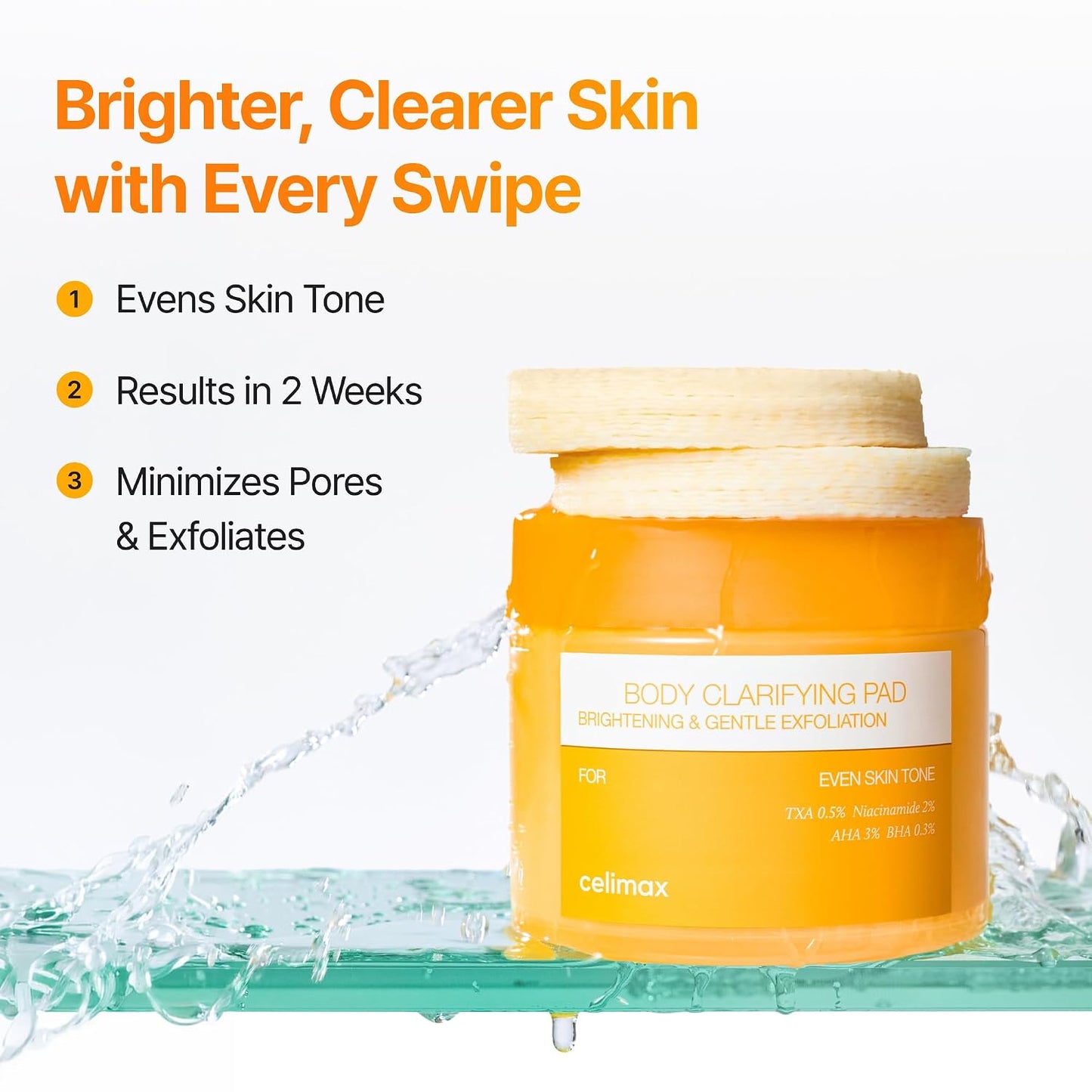 50-Count Body Cleansing Pads|Deodorizes, Gently Exfoliates, And Fades Dark Spots