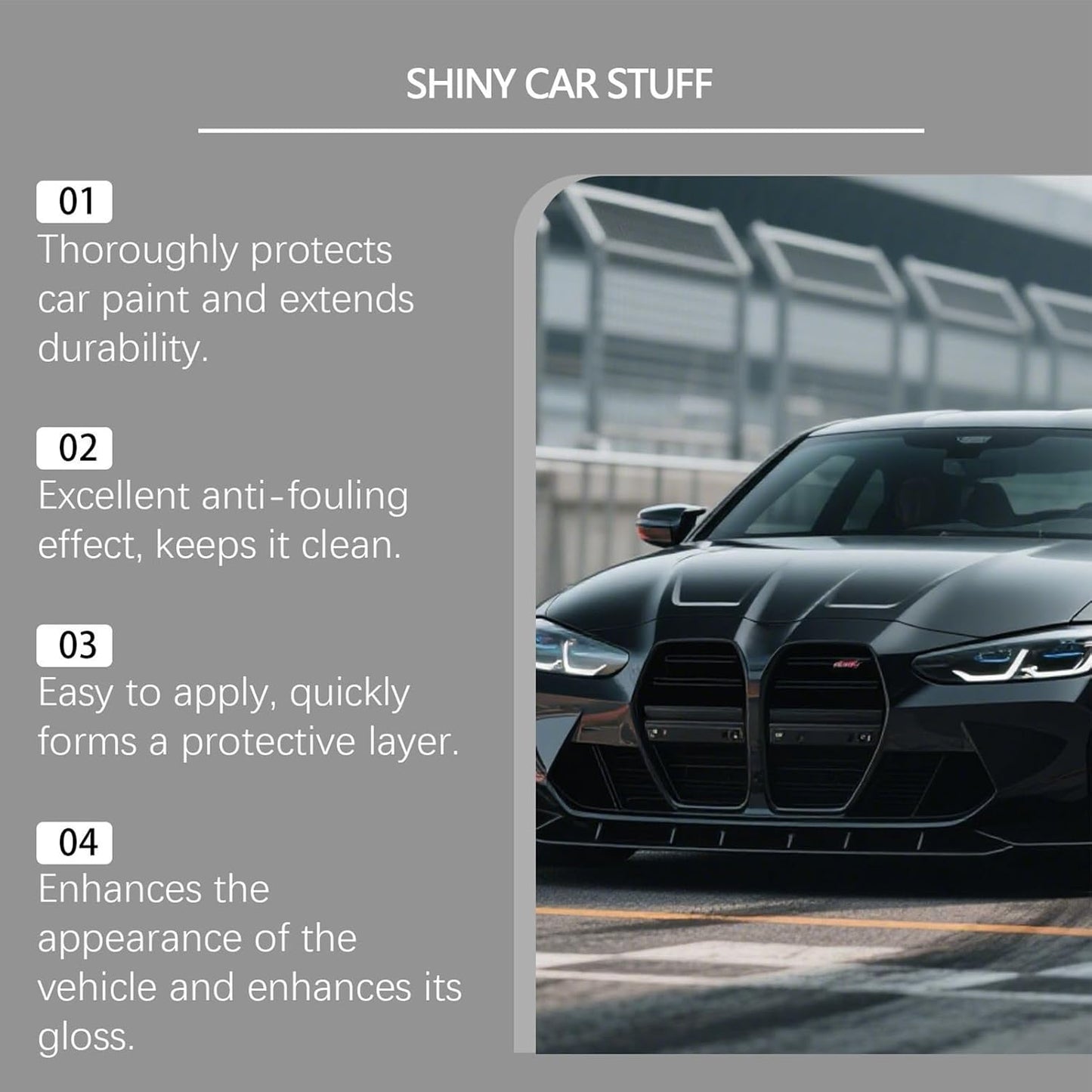 Automotive Care Coating UV-Resistant, Waterproof, Protective, Mirror-Finish Enhancing Coating