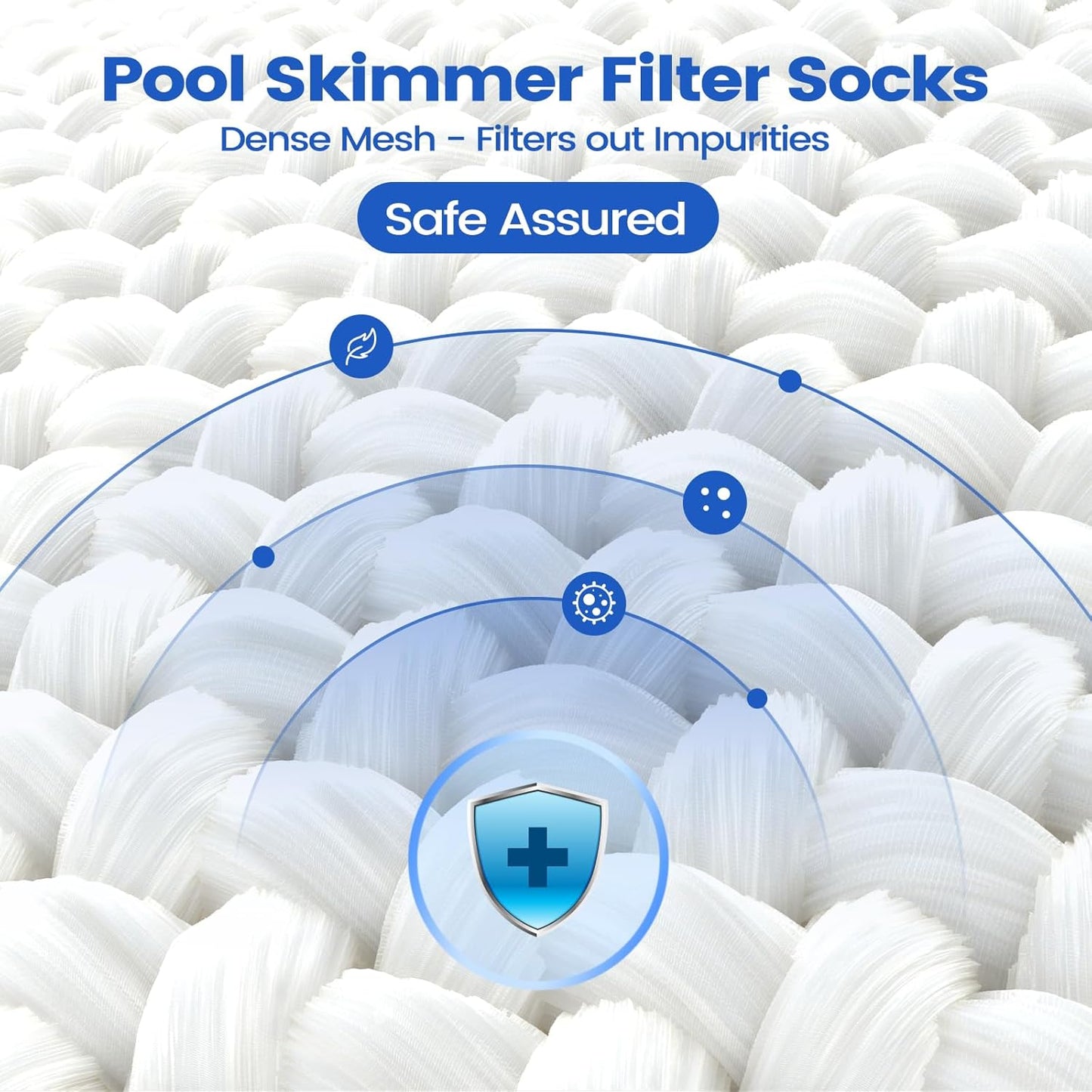10 Pack Pool Skimmer Socks - Pool Filter Socks for Skimmer Basket