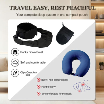 3-in-1 Aircraft Sleep Support System - Integrated Aircraft Sleep Kit