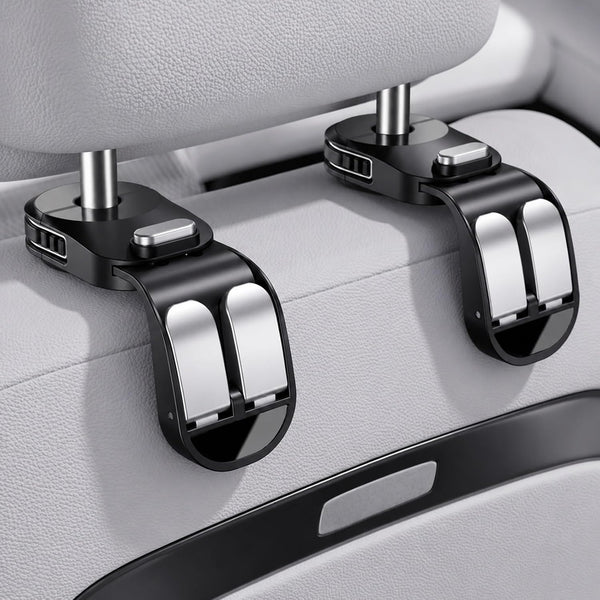 2 Pack Car Hook for Headrest Retractable Foldable