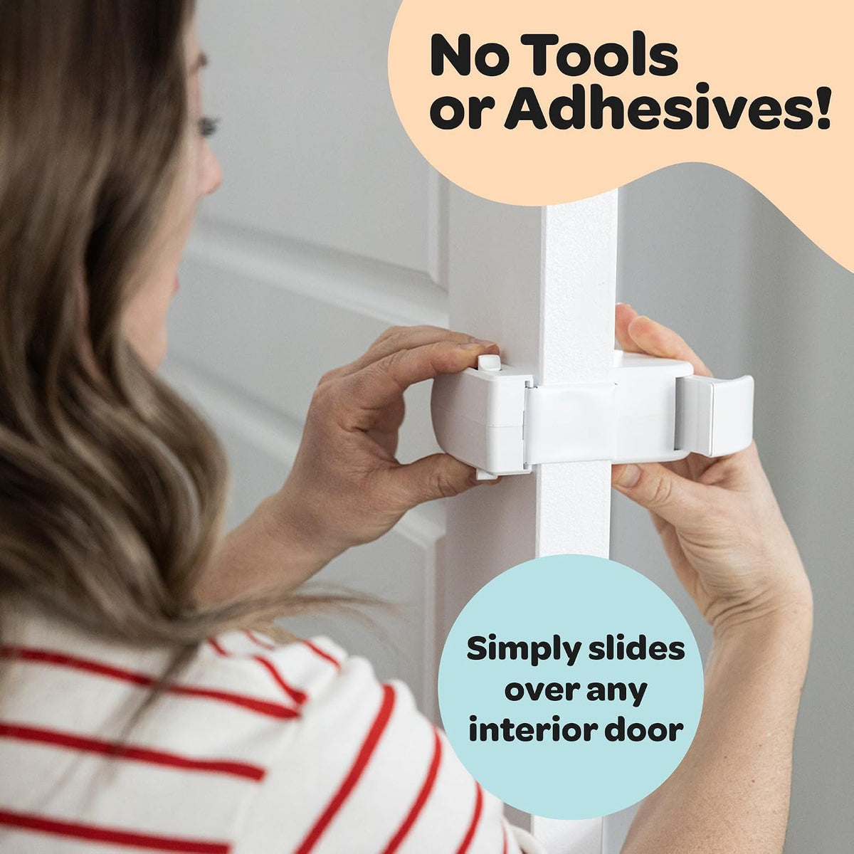 Snap-On Childproof Door Lock