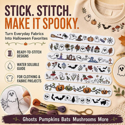 Halloween Embroidery Pattern Set